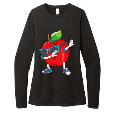 Cool Apple Art Apple Picking Apple Lover Gift Womens CVC Long Sleeve Shirt