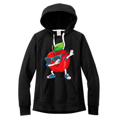 Cool Apple Art Apple Picking Apple Lover Gift Women's Fleece Hoodie