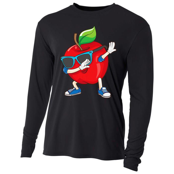 Cool Apple Art Apple Picking Apple Lover Gift Cooling Performance Long Sleeve Crew