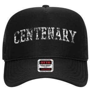 Centenary Athletic Arch College University Alumni High Crown Mesh Back Trucker Hat