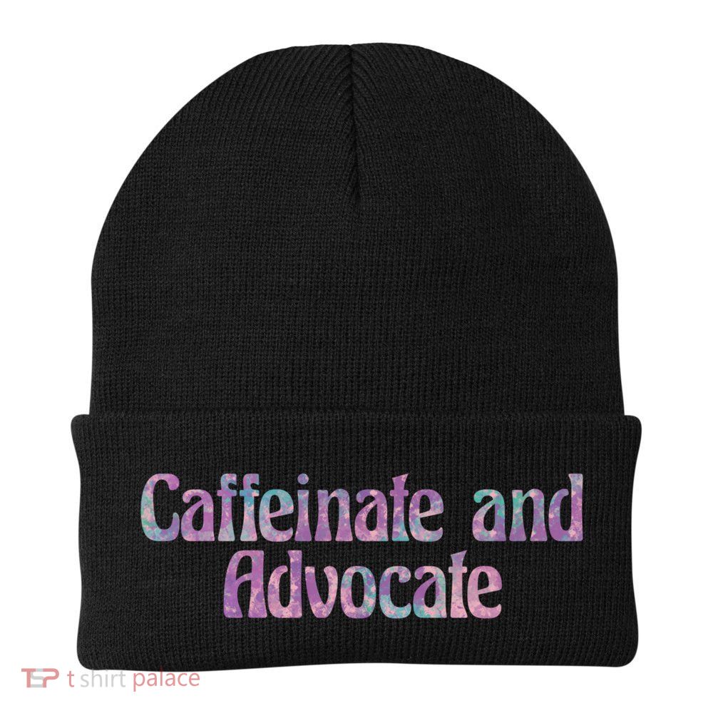 Caffeinate And Advocate Gift Beanie