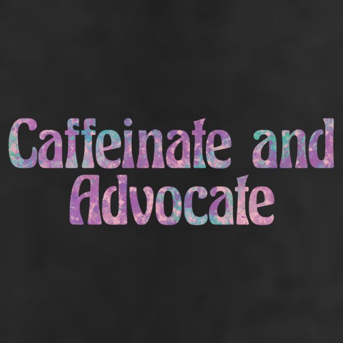 Caffeinate And Advocate Gift Golf Towel
