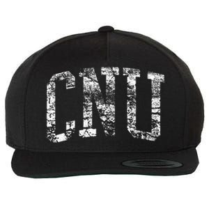 CNU Athletic Arch College University Alumni Wool Snapback Cap