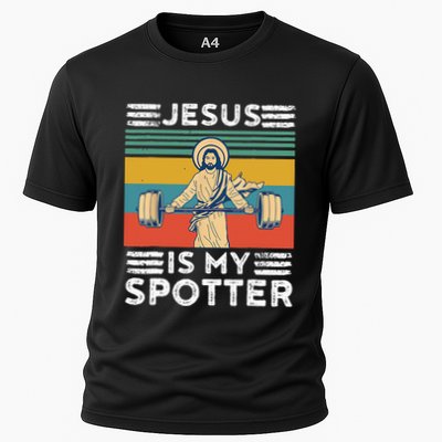 Christian Athlete Apparel Workout Gym Jesus Is My Spotter Performance Shirt