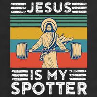 Christian Athlete Apparel Workout Gym Jesus Is My Spotter 11oz C Handle Ceramic Mug