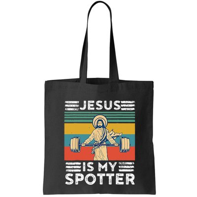 Christian Athlete Apparel Workout Gym Jesus Is My Spotter Bag