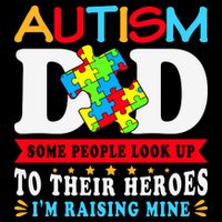 Autism Dad Autism Mom Fathers Day Autism Dad Family Matching Cooling Performance Crew T-Shirt