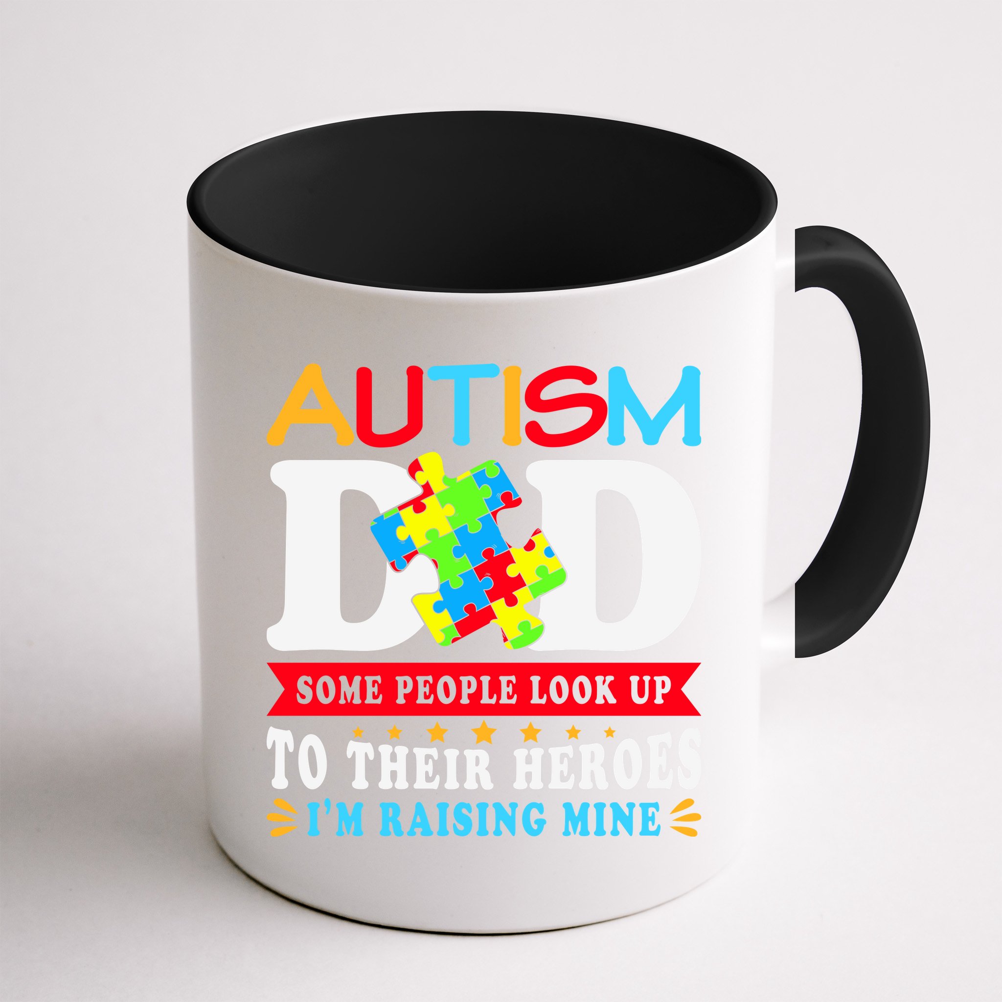 Autism Dad Autism Mom Fathers Day Autism Dad Family Matching Mug