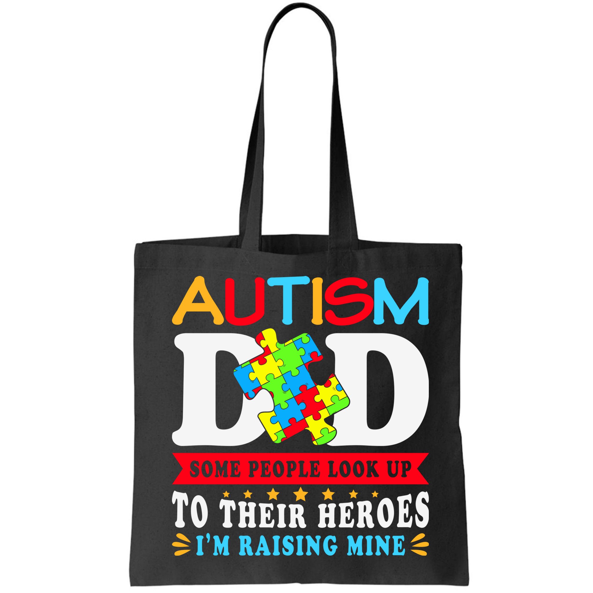 Autism Dad Autism Mom Fathers Day Autism Dad Family Matching Bag