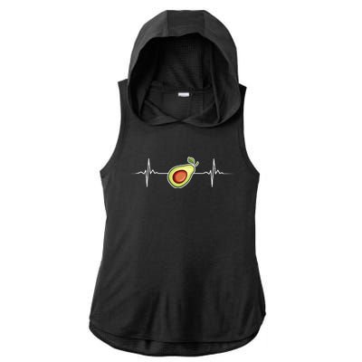 Cool Avocado Art For Women Guacamole Avocado Lovers Ladies PosiCharge Tri-Blend Wicking Draft Hoodie Tank