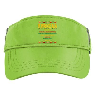 Christmas African American Happy Kwanzaa Adult Drive Performance Visor