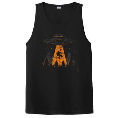 Cryptid Alien Abduction Bigfoot Sasquatch Ufo PosiCharge Competitor Tank