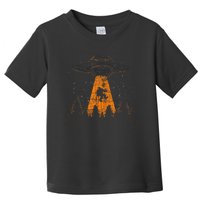 Cryptid Alien Abduction Bigfoot Sasquatch Ufo Toddler T-Shirt