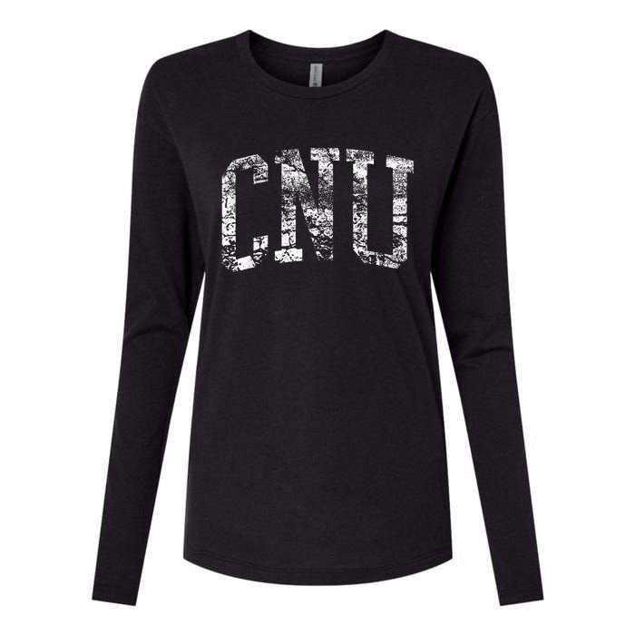 CNU Athletic Arch College University Alumni Womens Cotton Relaxed Long Sleeve T-Shirt