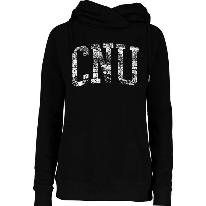 CNU Athletic Arch College University Alumni Womens Funnel Neck Pullover Hood