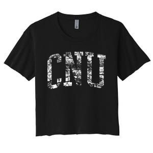 CNU Athletic Arch College University Alumni Women's Crop Top Tee