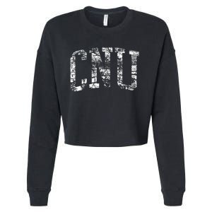 CNU Athletic Arch College University Alumni Cropped Pullover Crew