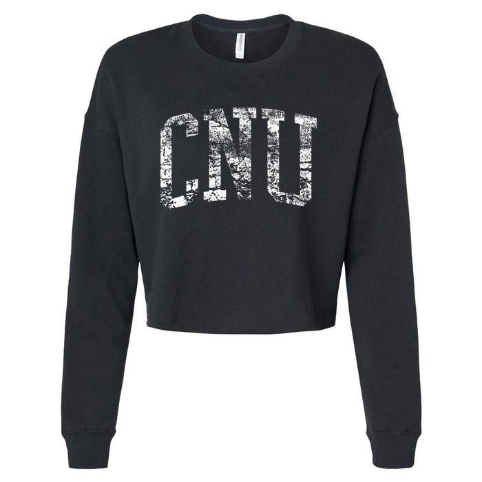 CNU Athletic Arch College University Alumni Cropped Pullover Crew