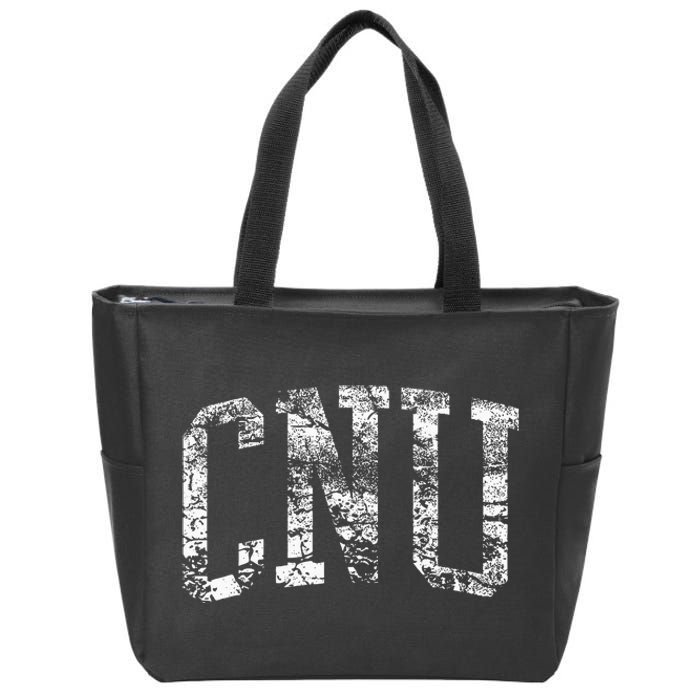 CNU Athletic Arch College University Alumni Zip Tote Bag