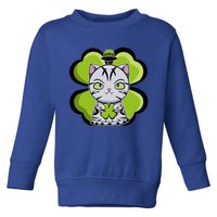 Cute Anime American Shorthair Cat St Patricks Day Gift Toddler Sweatshirt