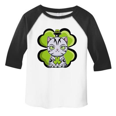 Cute Anime American Shorthair Cat St Patricks Day Gift Toddler Fine Jersey T-Shirt