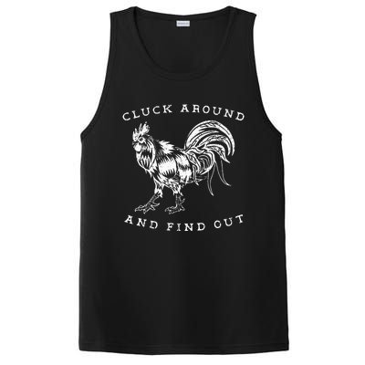 Cluck Around And Find Out Funny Chicken Adult Humor PosiCharge Competitor Tank