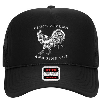 Cluck Around And Find Out Funny Chicken Adult Humor Trucker Hat
