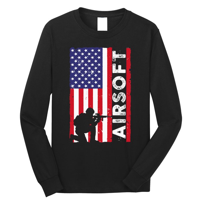 Cute Airsoft Art For Airsoft Player Airsofter Long Sleeve Shirt