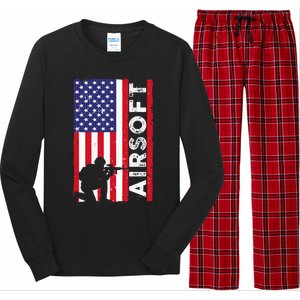 Cute Airsoft Art For Airsoft Player Airsofter Long Sleeve Pajama Set