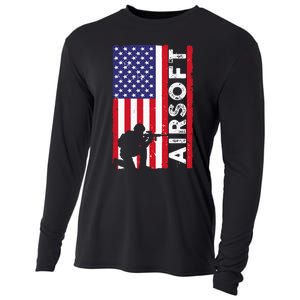 Cute Airsoft Art For Airsoft Player Airsofter Cooling Performance Long Sleeve Crew