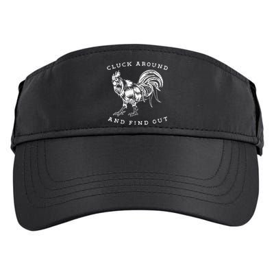 Cluck Around and Discover Chicken Comedy Adult Drive Performance Visor