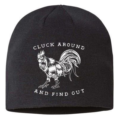 Cluck Around and Discover Chicken Comedy Sustainable Beanie