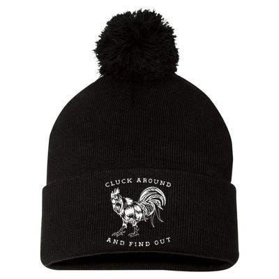 Cluck Around and Discover Chicken Comedy Pom Pom 12in Knit Beanie