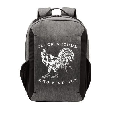 Cluck Around And Find Out Funny Chicken Adult Humor Vector Backpack