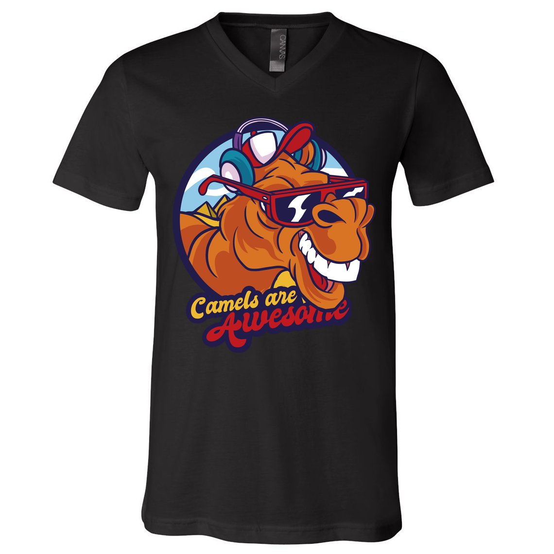Camels Are Awesome V-Neck T-Shirt