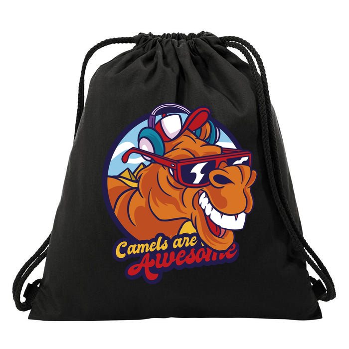 Camels Are Awesome Drawstring Bag
