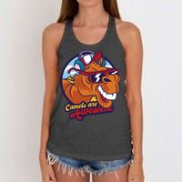 Camels Are Awesome Women's Knotted Racerback Tank