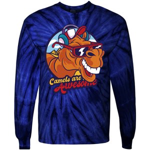 Camels Are Awesome Tie-Dye Long Sleeve Shirt