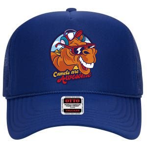 Camels Are Awesome High Crown Mesh Back Trucker Hat