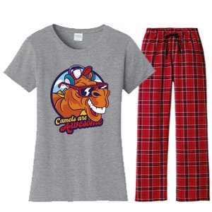 Camels Are Awesome Women's Flannel Pajama Set