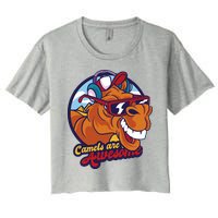Camels Are Awesome Women's Crop Top Tee