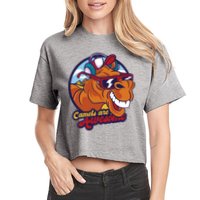 Camels Are Awesome Women's Crop Top Tee