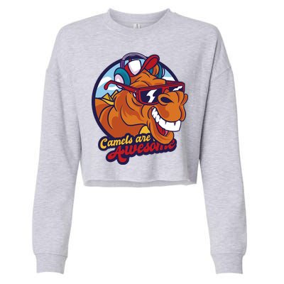 Camels Are Awesome Cropped Pullover Crew