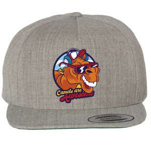 Camels Are Awesome Wool Snapback Cap