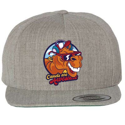 Camels Are Awesome Wool Snapback Cap