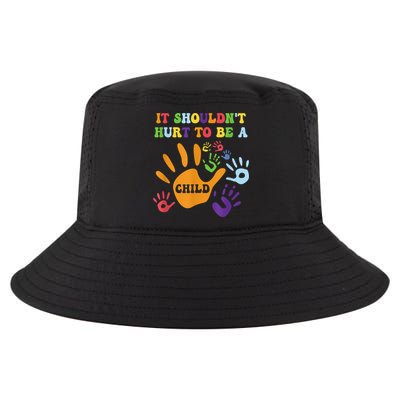Child Abuse Awareness Groovy It Shouldn't Hurt To Be A Child Cool Comfort Performance Bucket Hat