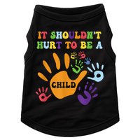 Child Abuse Awareness Groovy It Shouldn't Hurt To Be A Child Doggie Tank