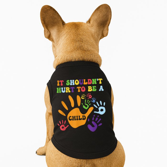 Child Abuse Awareness Groovy It Shouldn't Hurt To Be A Child Doggie Tank