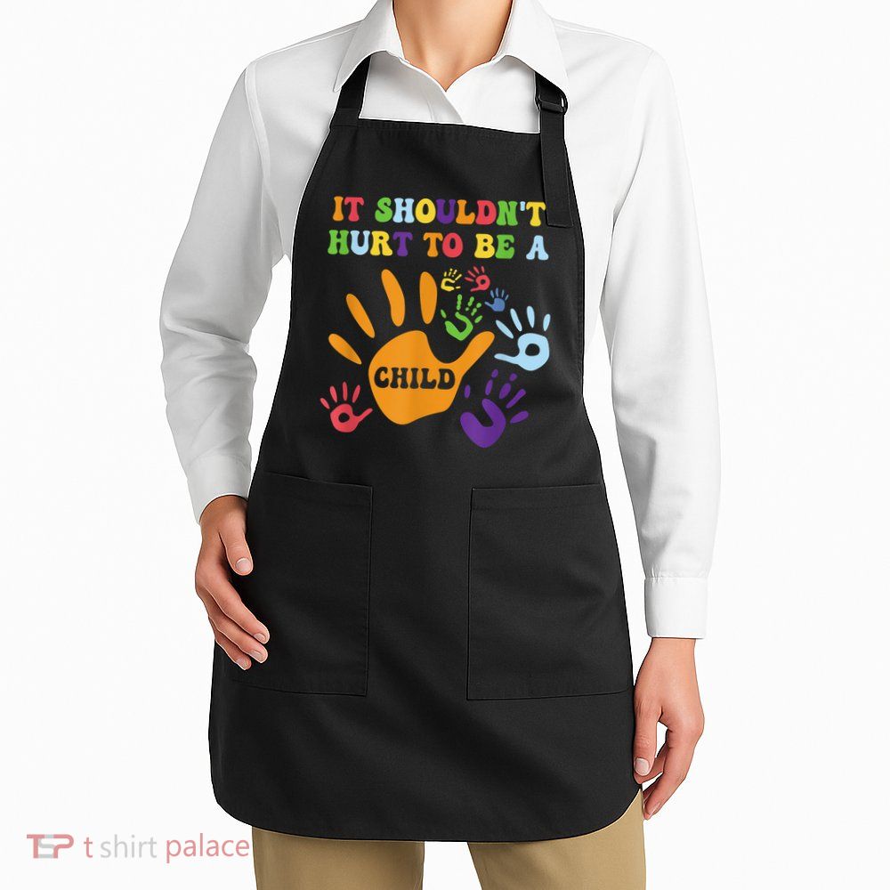Child Abuse Awareness Groovy It Shouldn't Hurt To Be A Child Apron
