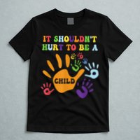 Child Abuse Awareness Groovy It Shouldn't Hurt To Be A Child T-Shirt